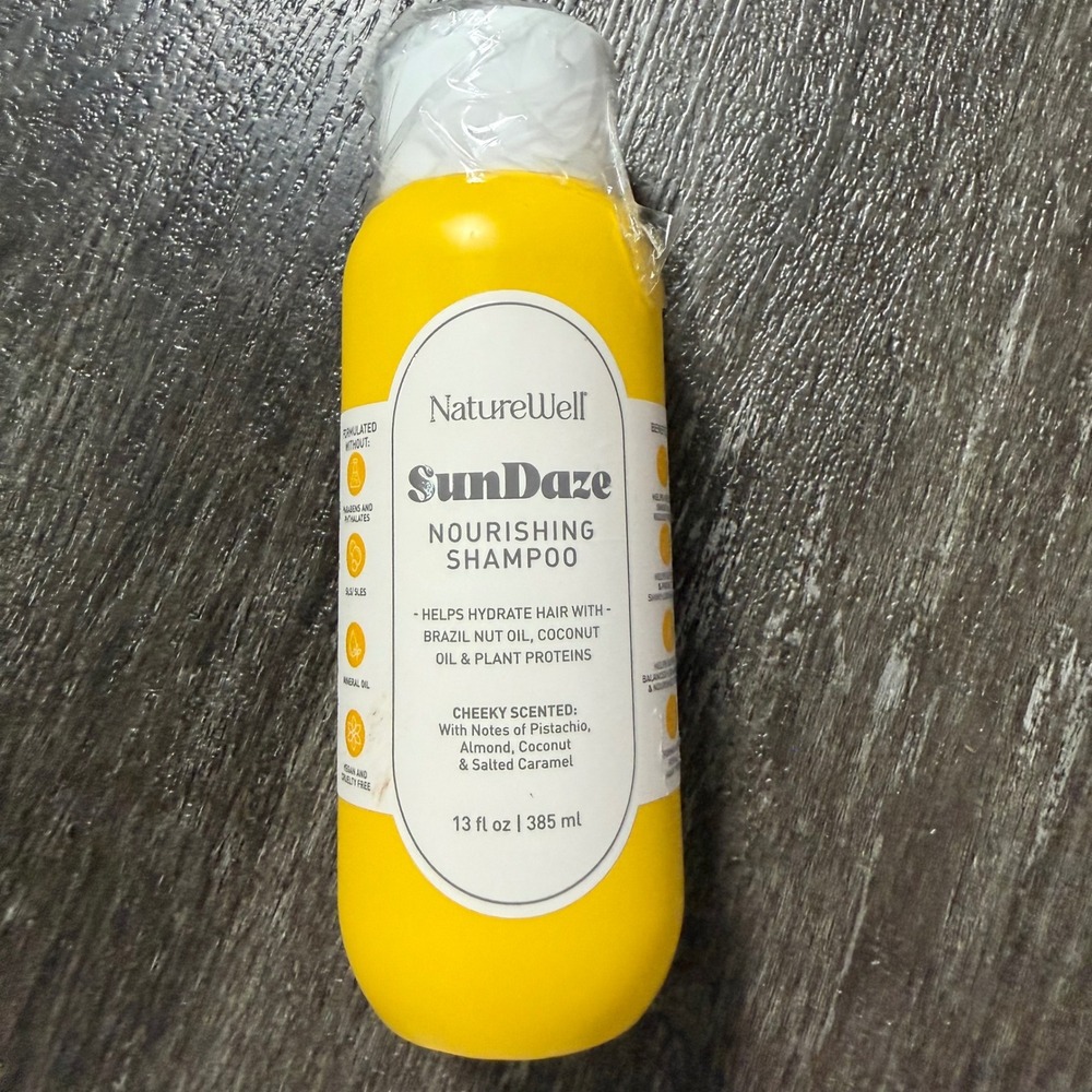 NatureWell SunDaze Nourishing Shampoo 13oz Yellow Hydrating Brazil Nut Oil